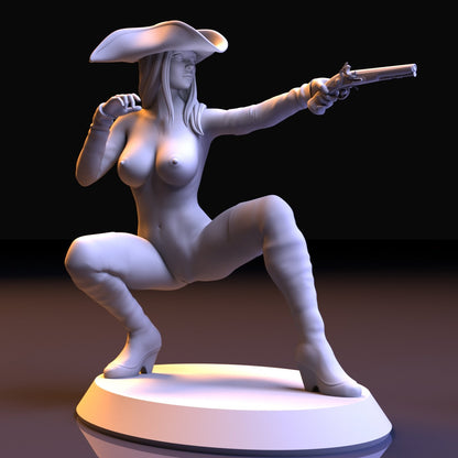 NSFW Resin Miniature Maeve NSFW 3D Printed Figurine Fanart Unpainted Miniature Collectibles