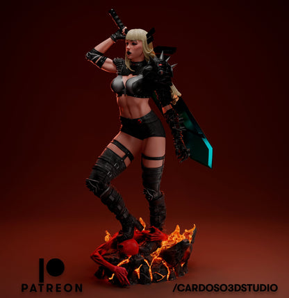 Magik Cardoso DIORAMA 3d printed Resin Figure Model Kit miniatures figurines collectibles and scale models UNPAINTED Fun Art by KUTON FIGURINES