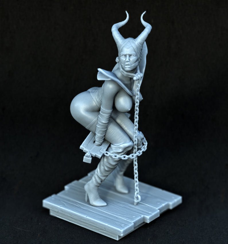 Maleficent 3D Printed Miniature FunArt by EXCLUSIVE 3D PRINTS Scale Models Unpainted