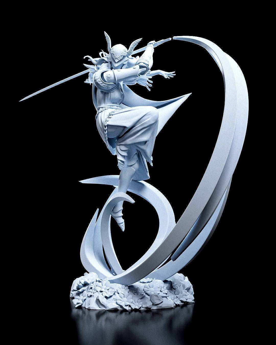 Malenia Blade 3D printed miniatures figurines collectibles and scale models UNPAINTED Fun Art by h3LL creator