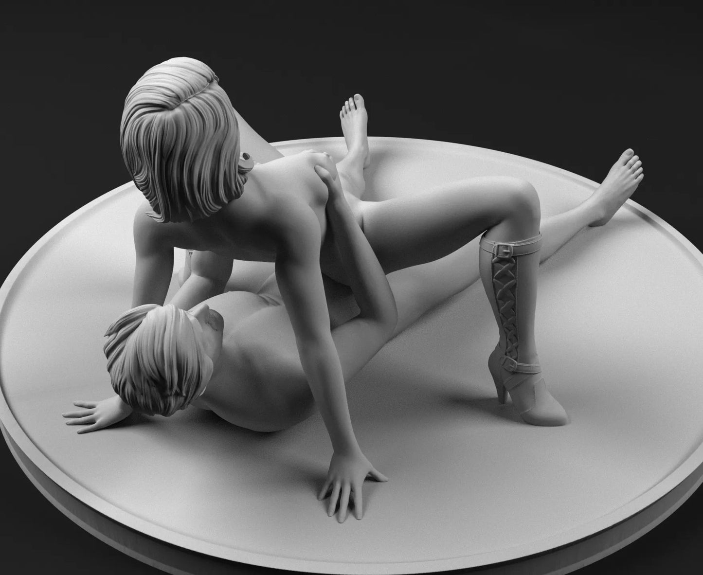 NSFW Resin Miniature Man with Maid