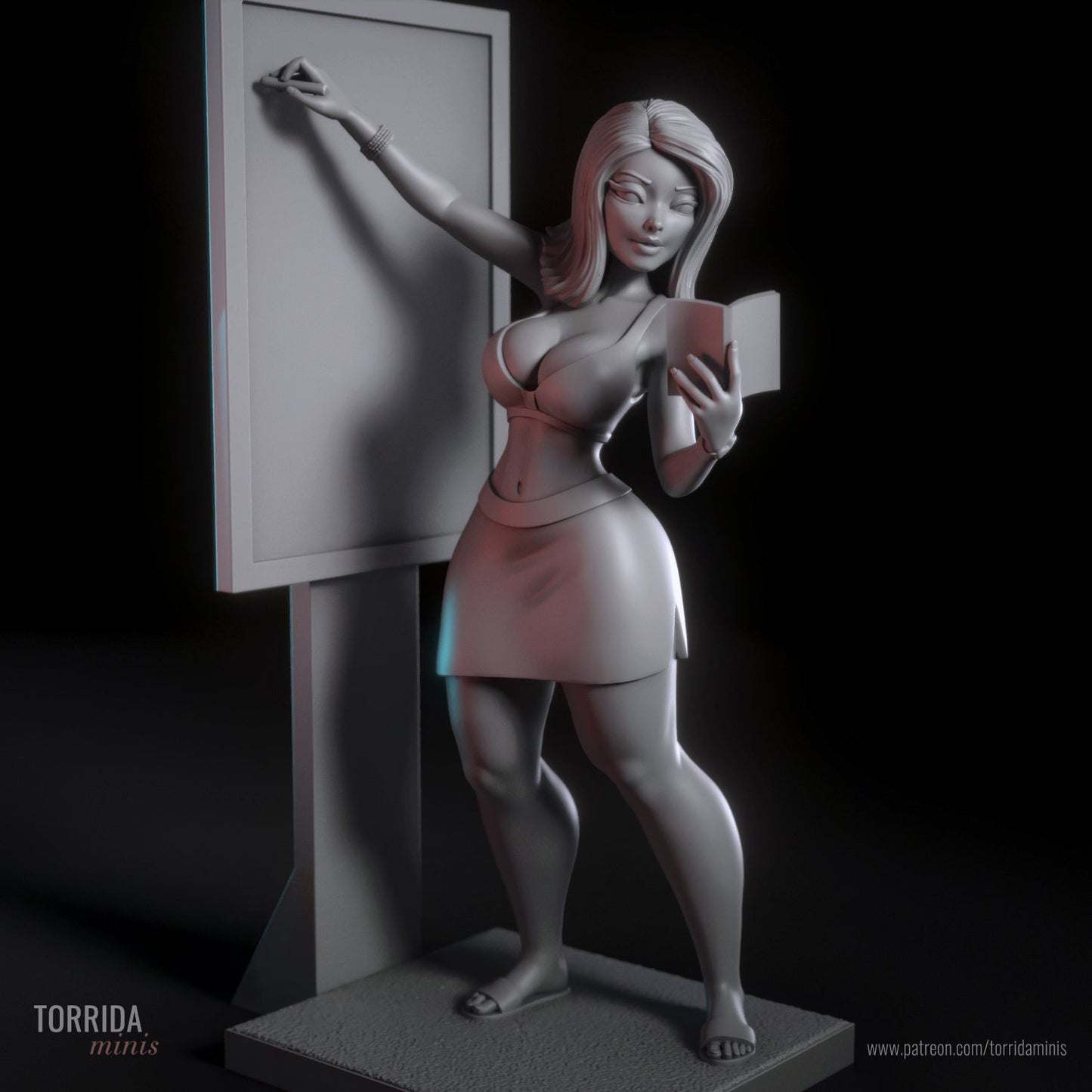 Mari : Resin Figurine, Resin printed miniature by Torrida