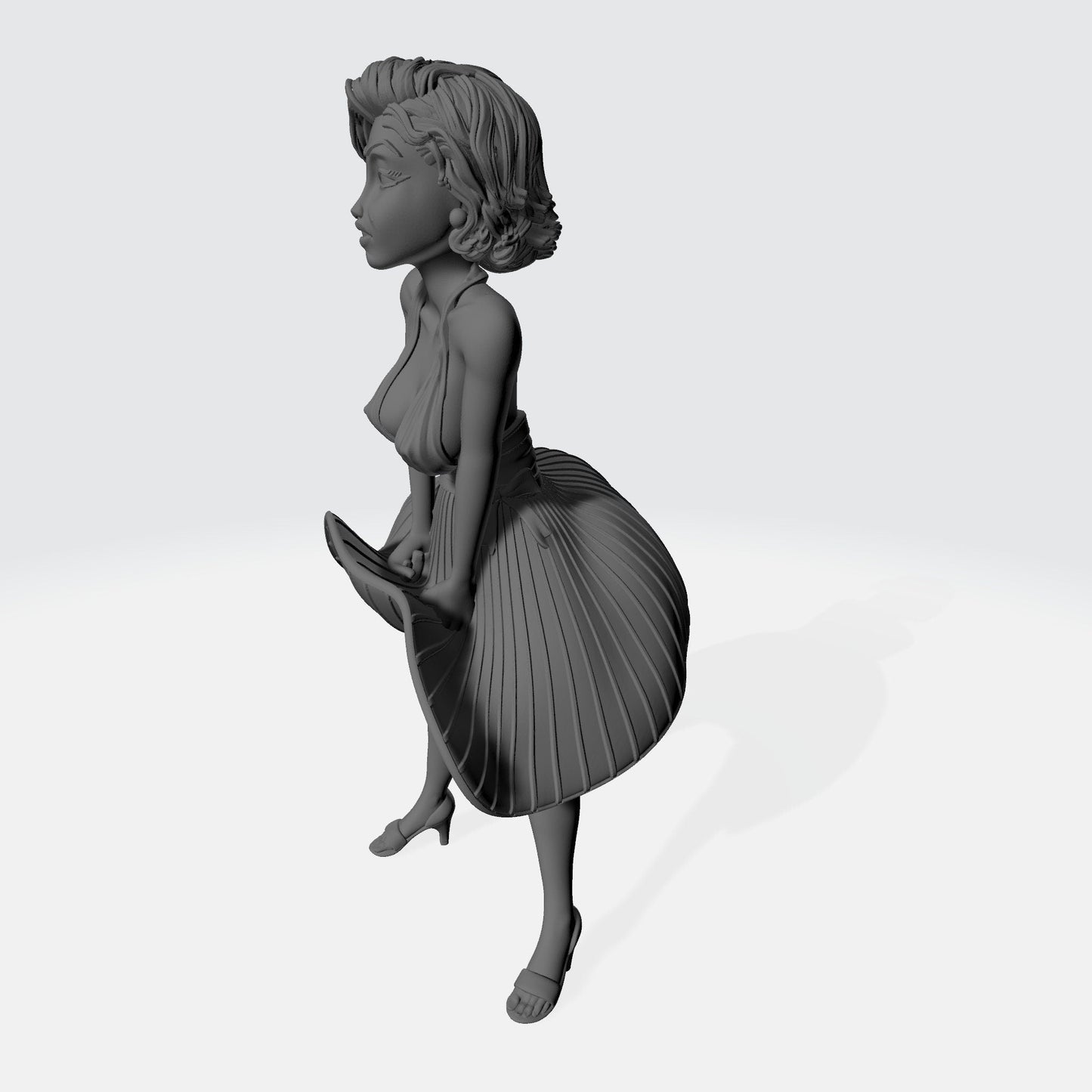 Marilyn Monroe – 3D Printed – Fanart – DIY Kit – Unpainted Resin – Diorama – Figurine – Bust – Actress – Sexy – Printed – Kennedy – Pinup