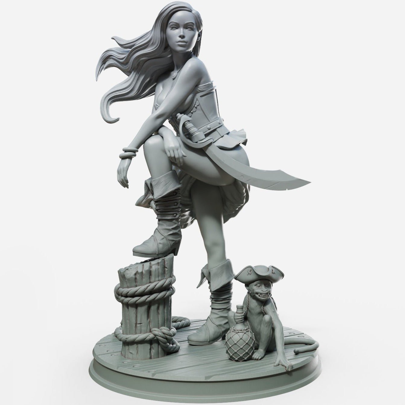 Marina 1 3d Printed miniature FanArt by Female Miniatures Scaled Collectables Statues & Figurines