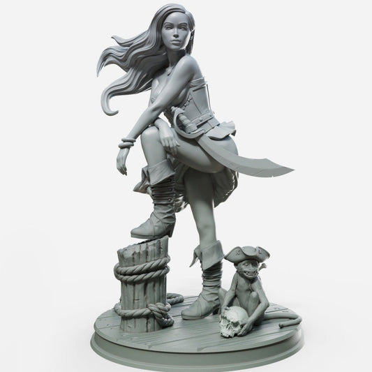 Marina 3 NSFW 3d Printed miniature FanArt by Female Miniatures Scaled Collectables Statues & Figurines