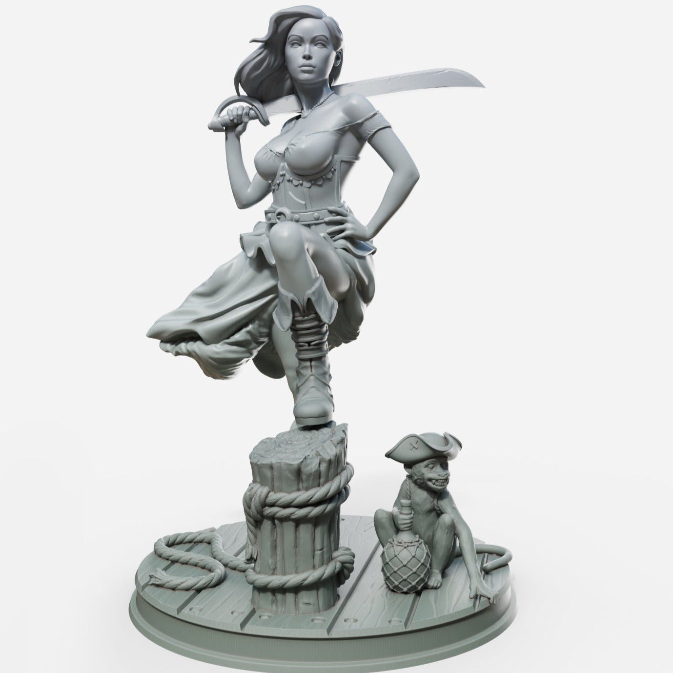 Marina 6 3d Printed miniature FanArt by Female Miniatures Scaled Collectables Statues & Figurines