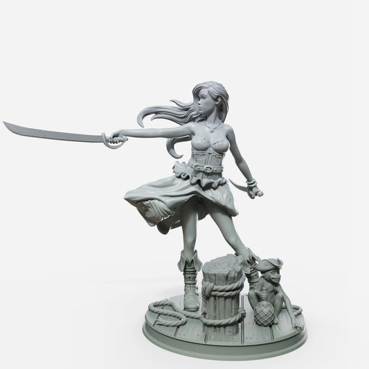 Marina 7 3d Printed miniature FanArt by Female Miniatures Scaled Collectables Statues & Figurines