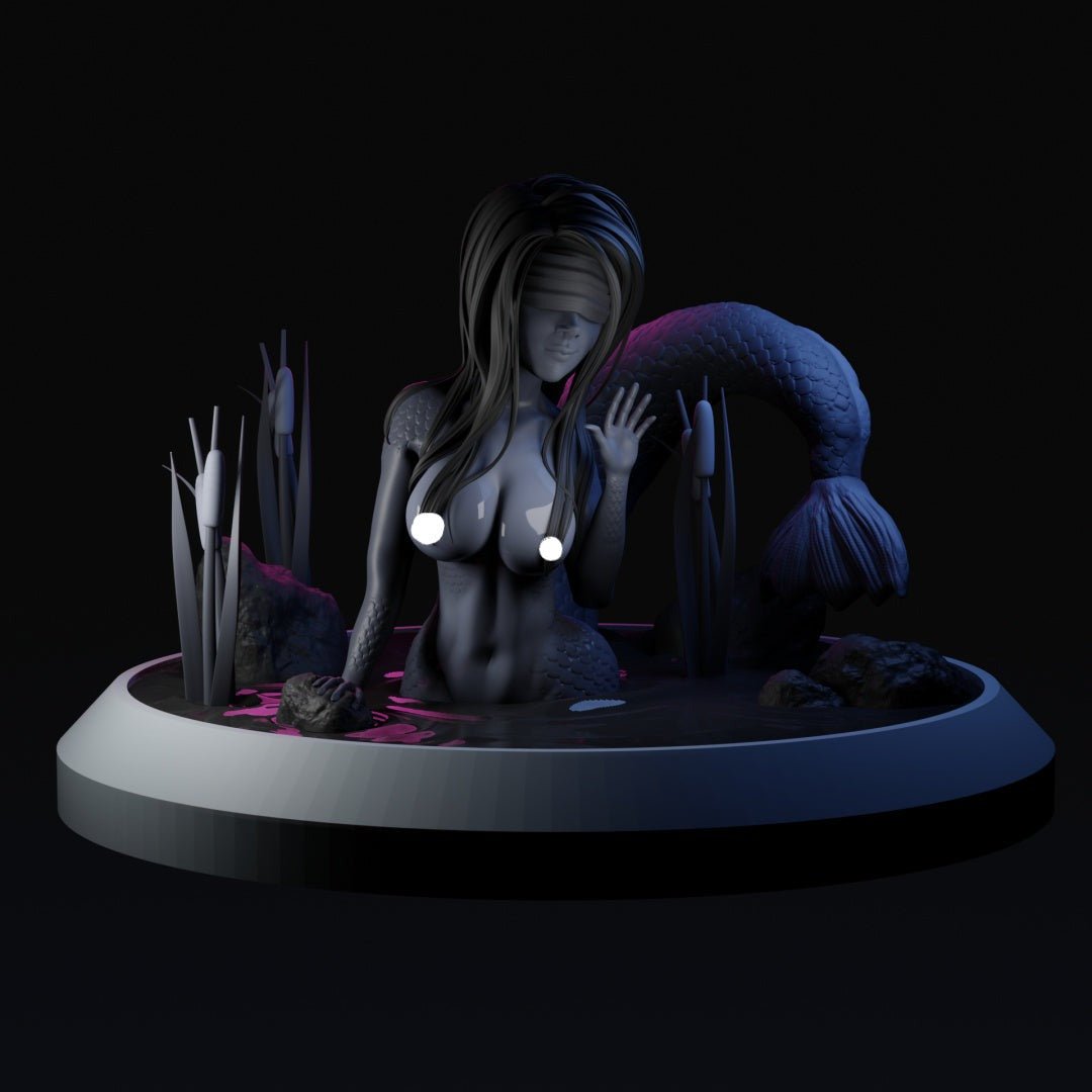 Marsh Nymph NSFW 3d Printed miniature FanArt by QB Works Scaled Collectables Statues & Figurines