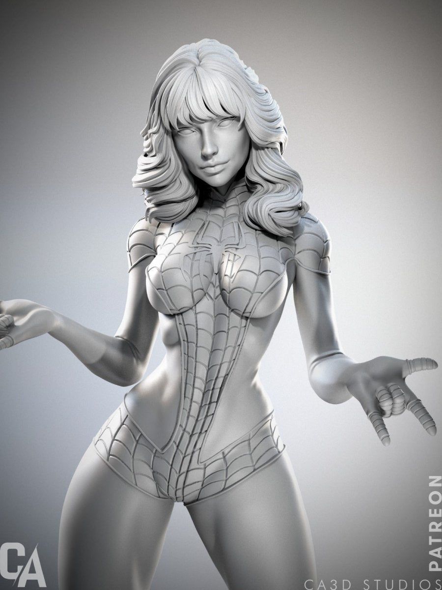 Mary Jane 3d printed Miniature Scaled Statue Figure by CA3D