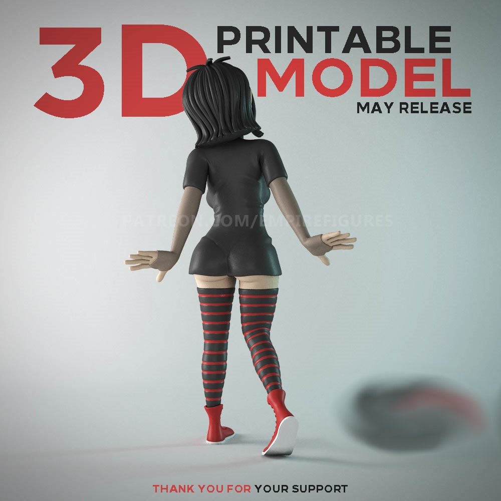 Mavis 3D Printed Figurine Collectable Fun Art Unpainted by EmpireFigures