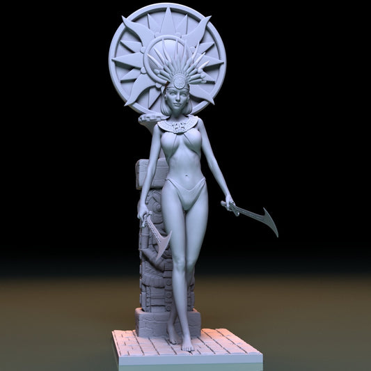 Mayan Princess 3D Printed Miniature