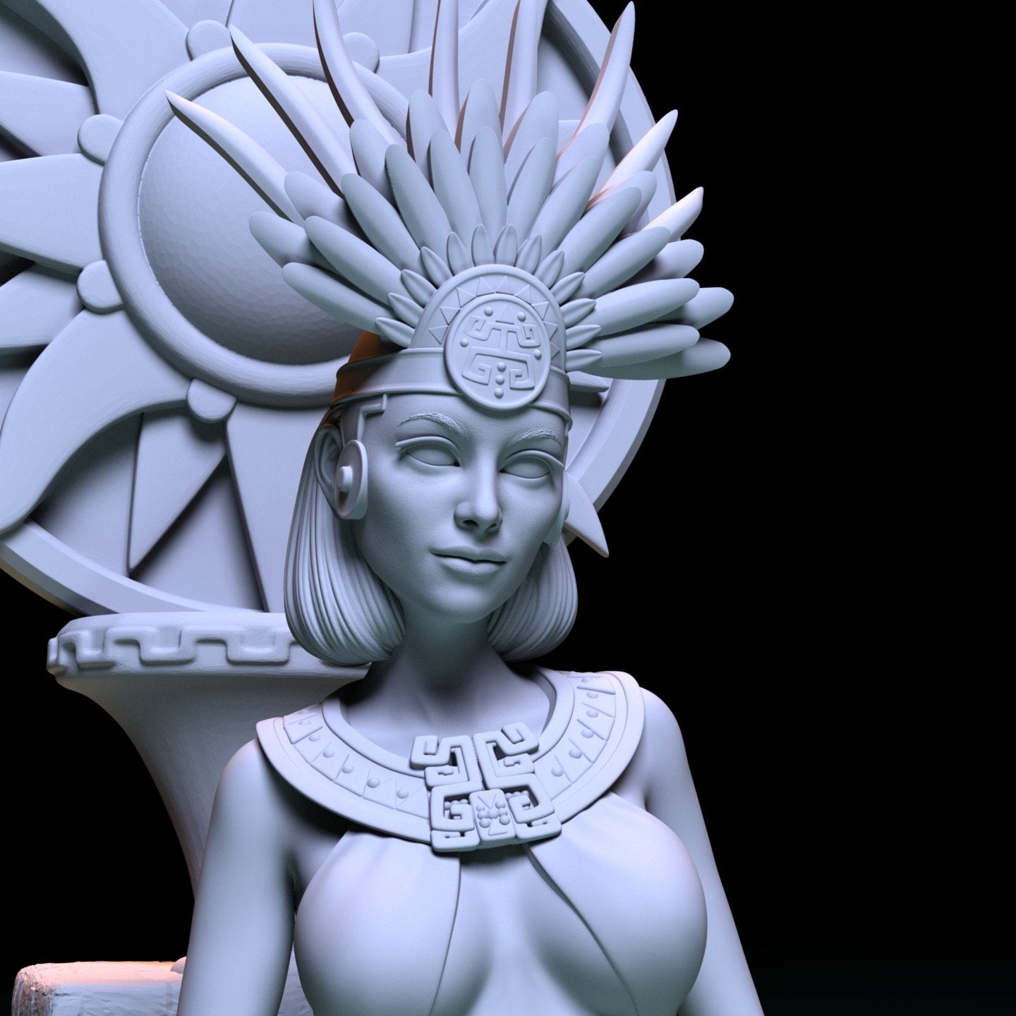 Mayan Princess 3D Printed Miniature