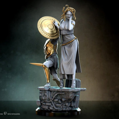 Medusa Cursed Priestess of Athena NSFW 3D Printed DioramaMiniature by Ritual Casting