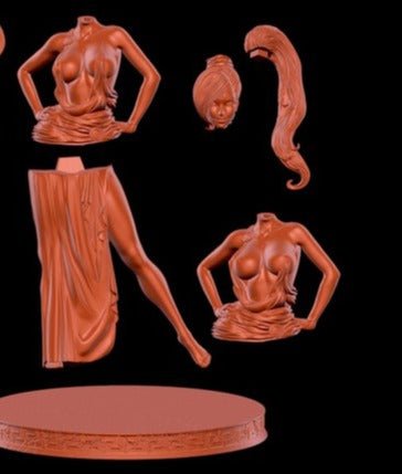 Megara 3D Printed Miniature FunArt by EXCLUSIVE 3D PRINTS Scale Models Unpainted