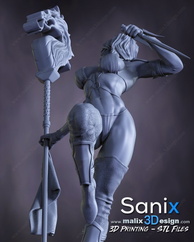 MILEENA 3D Printed Resin Figure Model Kit FunArt | Diorama by SANIX3D UNPAINTED GARAGE KIT