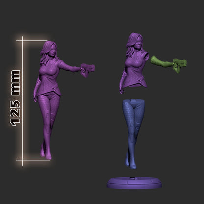 Miranda 3D printed miniatures figurines collectibles and scale models UNPAINTED Fun Art by h3LL creator