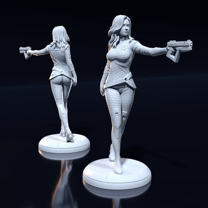 Miranda 3D printed miniatures figurines collectibles and scale models UNPAINTED Fun Art by h3LL creator