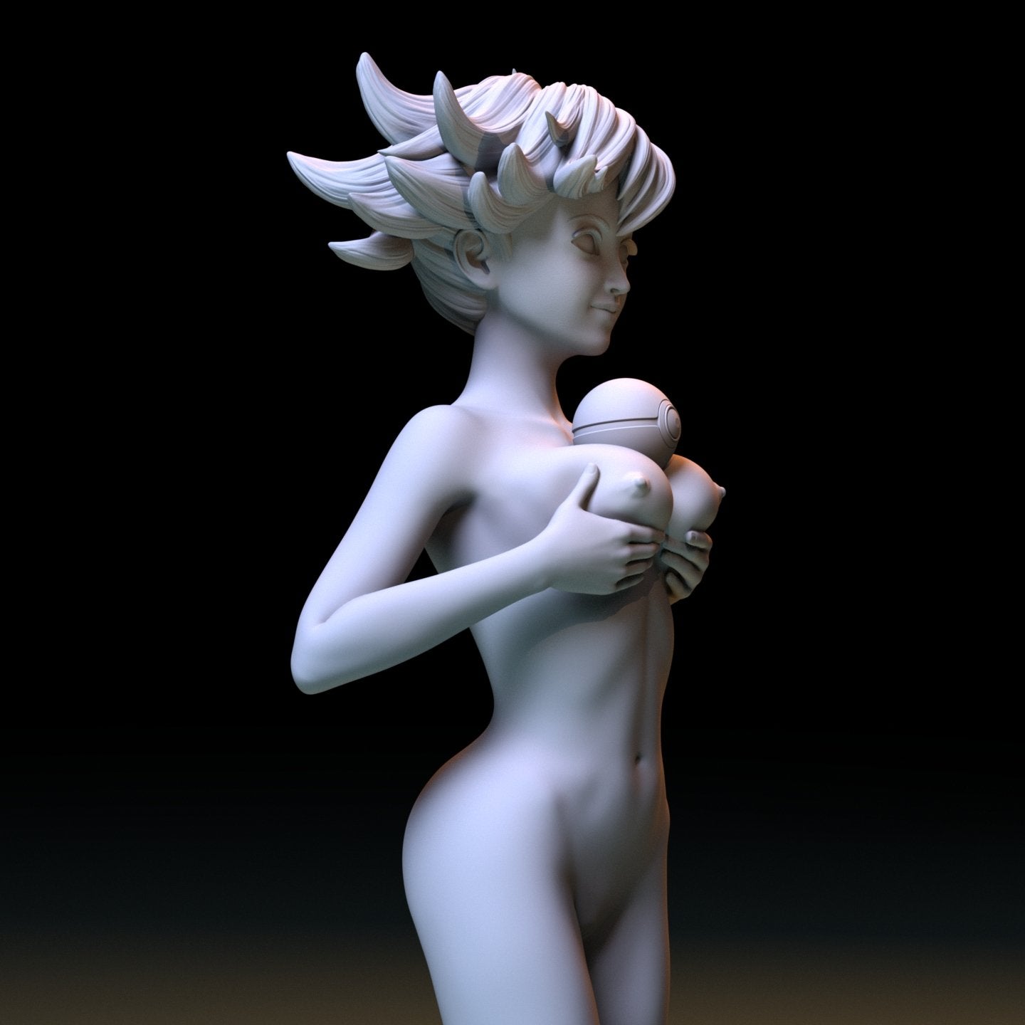 NSFW Resin Miniature Misty NSFW 3D Printed Figurine Fanart Unpainted Miniature