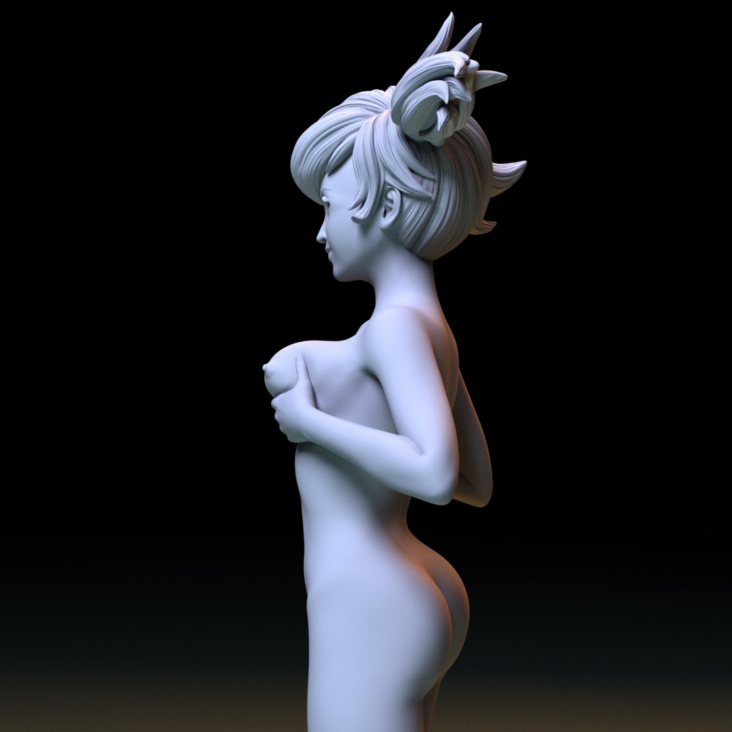 NSFW Resin Miniature Misty NSFW 3D Printed Figurine Fanart Unpainted Miniature