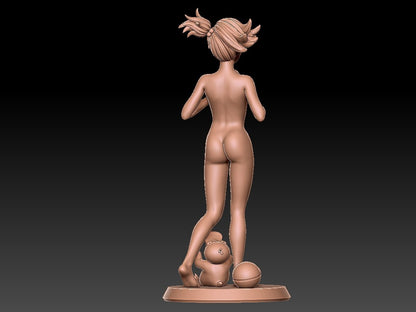 NSFW Resin Miniature Misty NSFW 3D Printed Figurine Fanart Unpainted Miniature