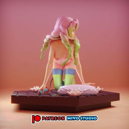 Mitsuri NSFW Resin Figure 3D Printed Fanart DIY Garage Kit , Unpainted , NSFW Figurine , Nude Figurine , Sexy Miniature , Bondage figure , Naked Waifu , Adult Figurine , Anime Figure