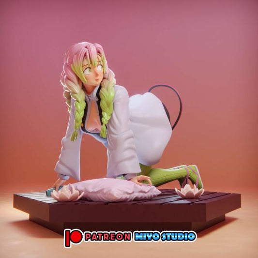 Mitsuri Resin Figure 3D Printed Fanart DIY Garage Kit , Unpainted , Sexy Miniature , Waifu , Adult Figurine , Anime Figure