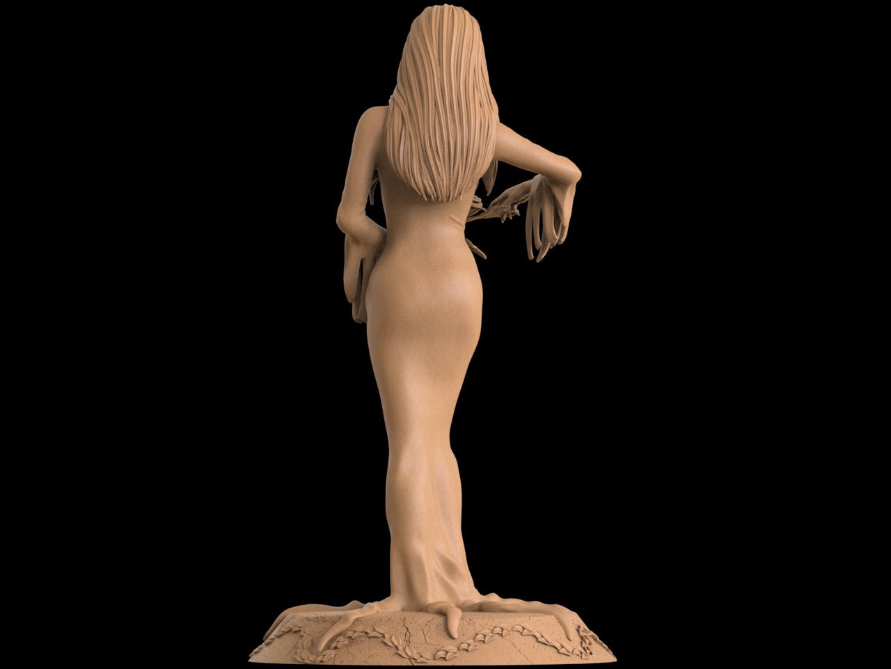 Morticia Addams NSFW 3D Printed figurine Fanart by ca_3d_art