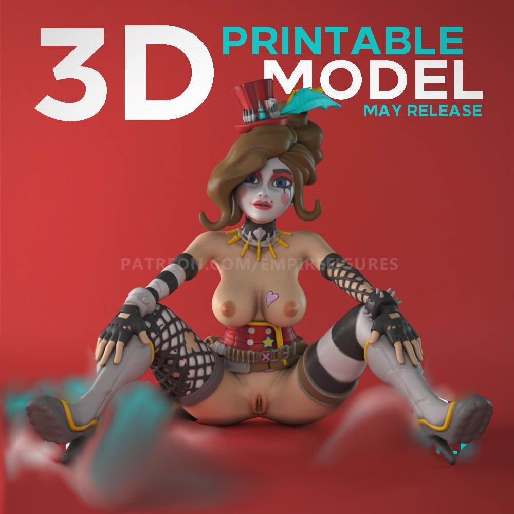 Moxxi Mature 3D Printed Figurine NSFW Collectable Fun Art Unpainted by EmpireFigures