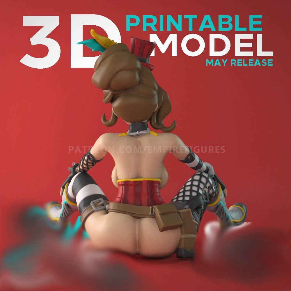 Moxxi Mature 3D Printed Figurine NSFW Collectable Fun Art Unpainted by EmpireFigures
