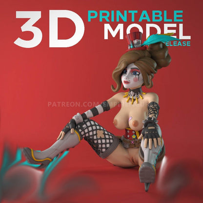 Moxxi Mature 3D Printed Figurine NSFW Collectable Fun Art Unpainted by EmpireFigures