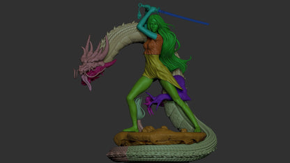 Mulan NSFW Figurine 3D Printed Fanart