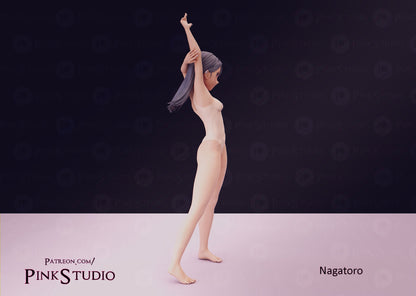 Nagatoro NSFW Firure 3D Printed Fanart DIY Garage Kit , Unpainted , NSFW Figurine , Nude Figurine , Sexy Miniature , Bondage figure , Naked Waifu , Adult Figurine , Anime Figure