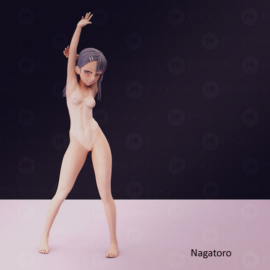 Nagatoro NSFW Firure 3D Printed Fanart DIY Garage Kit , Unpainted , NSFW Figurine , Nude Figurine , Sexy Miniature , Bondage figure , Naked Waifu , Adult Figurine , Anime Figure