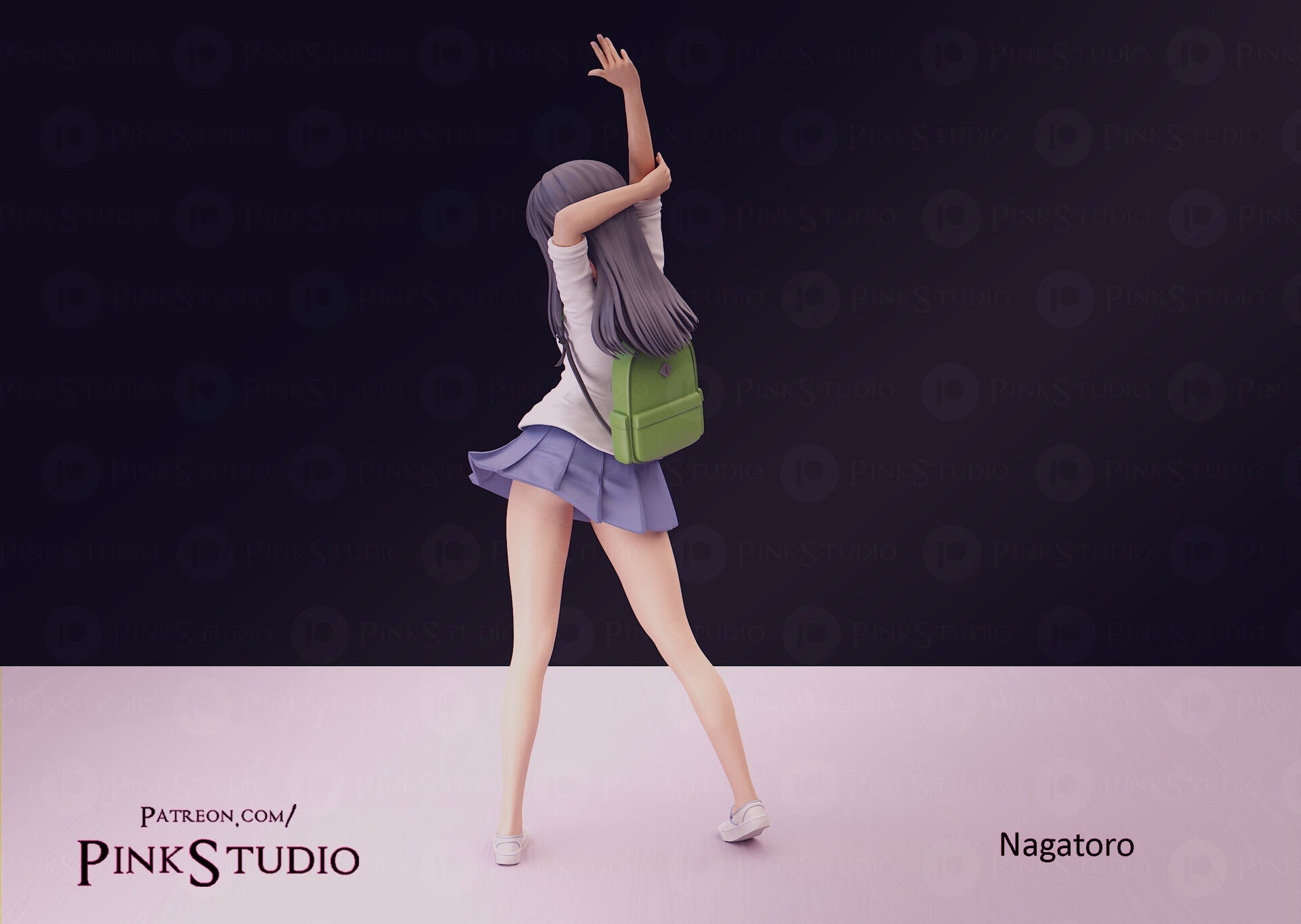 Nagatoro SFW Firure 3D Printed Fanart DIY Garage Kit , Unpainted , SFW Figurine , Nude Figurine , Sexy Miniature , Bondage figure , Naked Waifu , Adult Figurine , Anime Figure