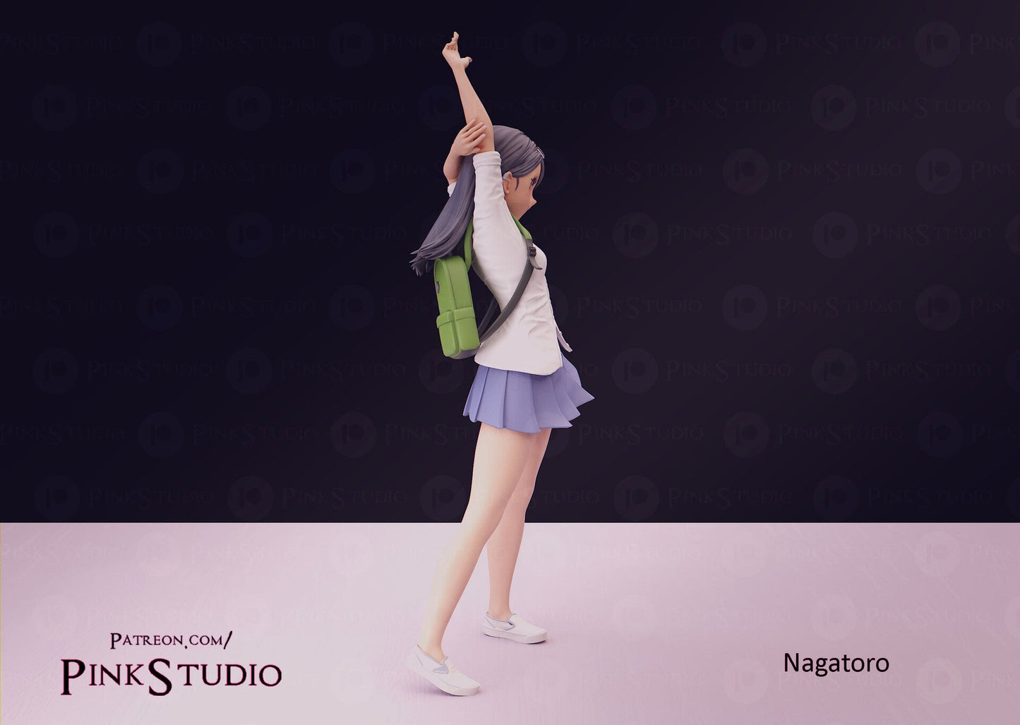 Nagatoro SFW Firure 3D Printed Fanart DIY Garage Kit , Unpainted , SFW Figurine , Nude Figurine , Sexy Miniature , Bondage figure , Naked Waifu , Adult Figurine , Anime Figure