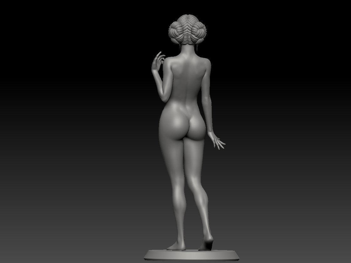 Naked Woman NSFW 3D Printed Figurine Fanart Unpainted Miniature Collectibles