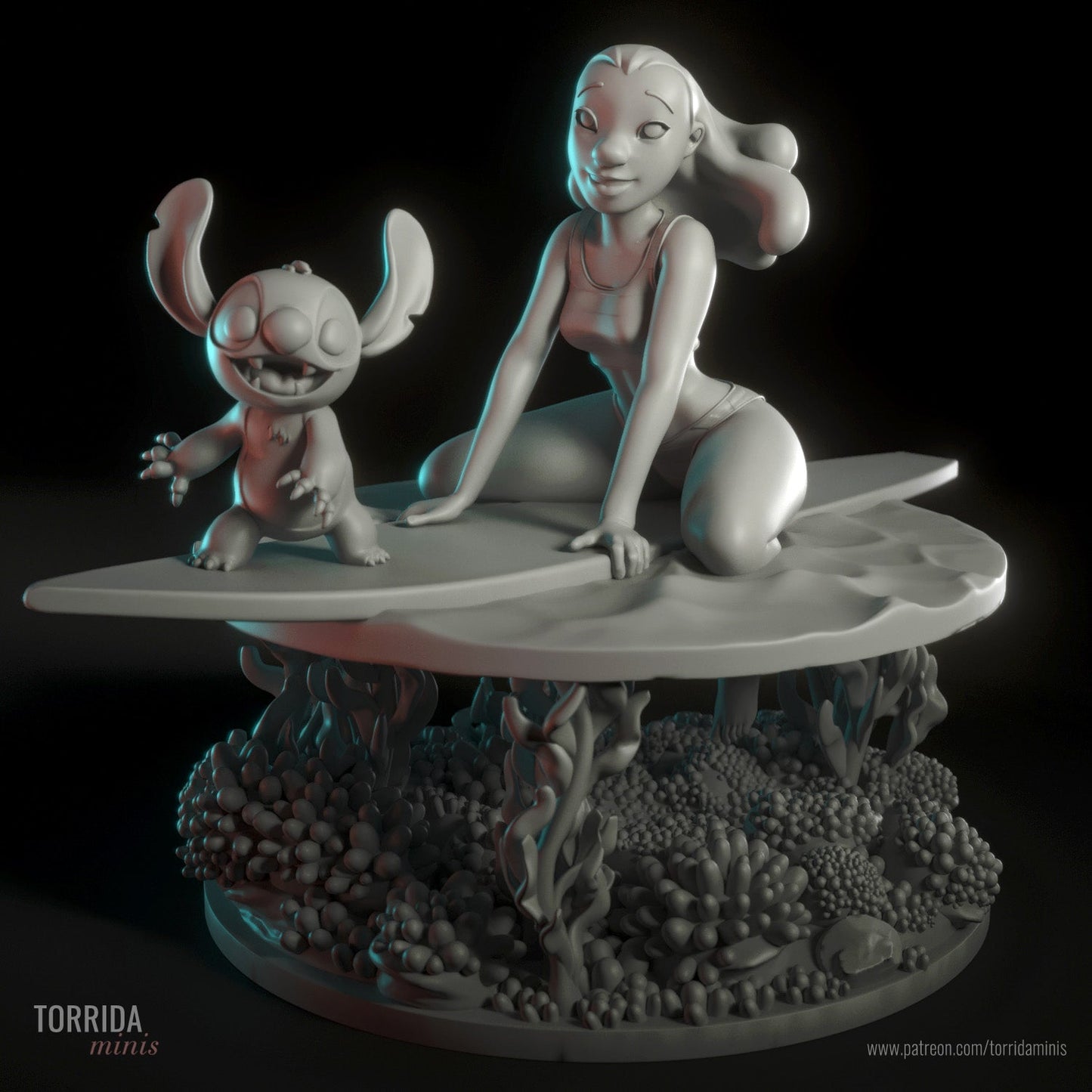 Nani Pelekai Resin miniature FanArt by Torrida Figurines