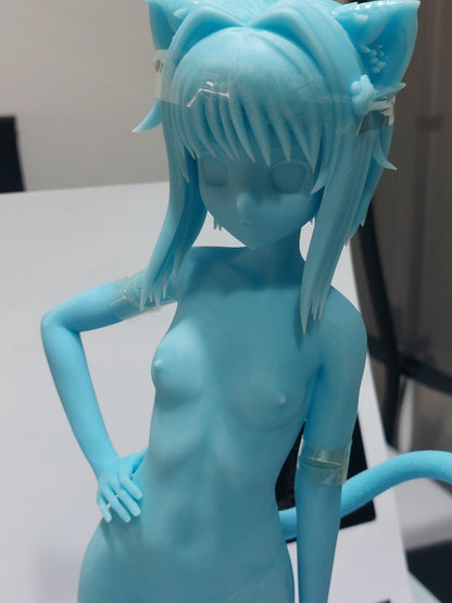 NSFW Anime Figure Koneko 3D Printed Fanart DIY Garage Kit , Unpainted , Sexy Miniature , Naked Waifu