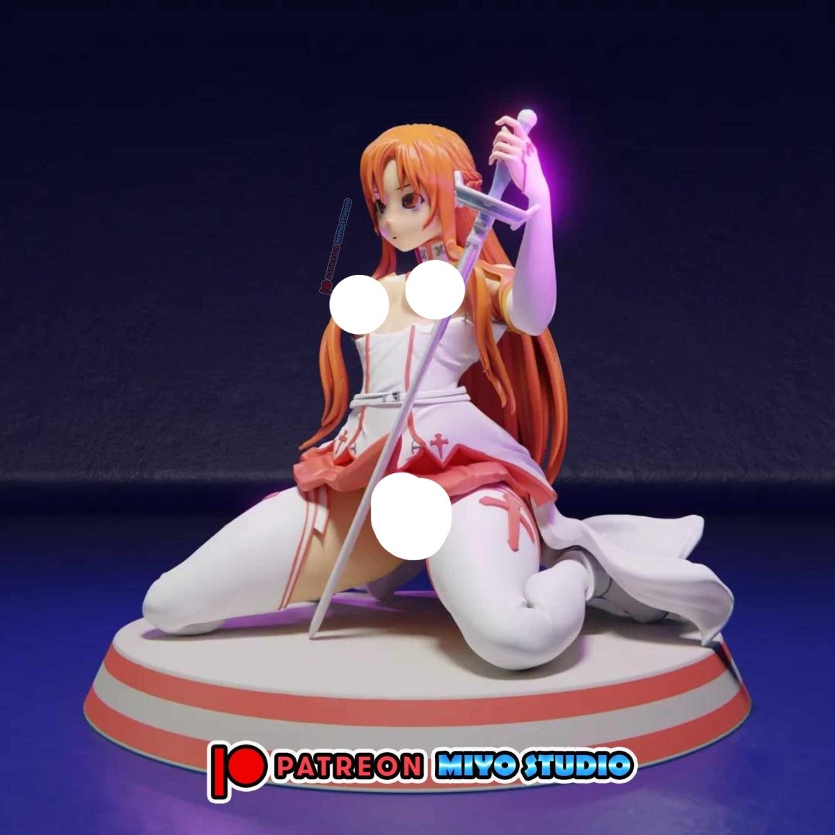 NSFW ASUNA Resin Anime Figure 3D Printed Fanart DIY Garage Kit , Unpainted , NSFW Figurine , Nude Figurine , Sexy Miniature , Bondage figure , Naked Waifu , Adult Figurine , Anime Figure