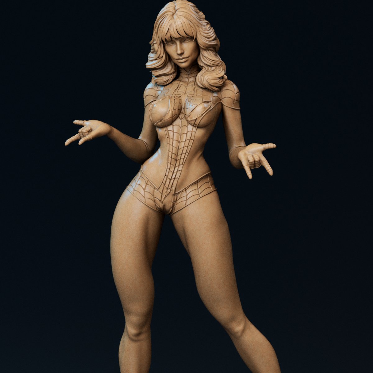 NSFW Mary Jane Resin Figure by ca_3d_art