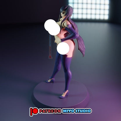NSFW Olga Resin Anime Figure 3D Printed Fanart DIY Garage Kit , Unpainted , NSFW Figurine , Nude Figurine , Sexy Miniature , Bondage figure , Naked Waifu , Adult Figurine , Anime Figure
