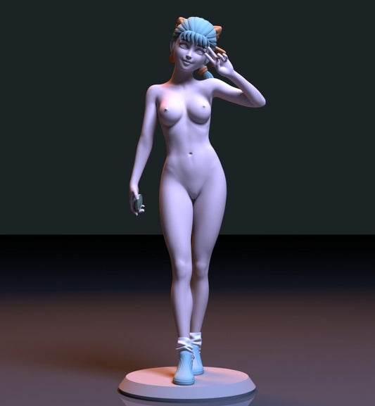 NSFW Resin Miniature Bulma Naked 3D Printed Figurine Fanart Unpainted
