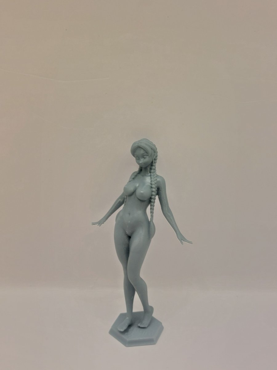 NSFW Resin Miniature Princess Anna 3 NSFW 3D Printed Figurine Fanart Unpainted Miniature