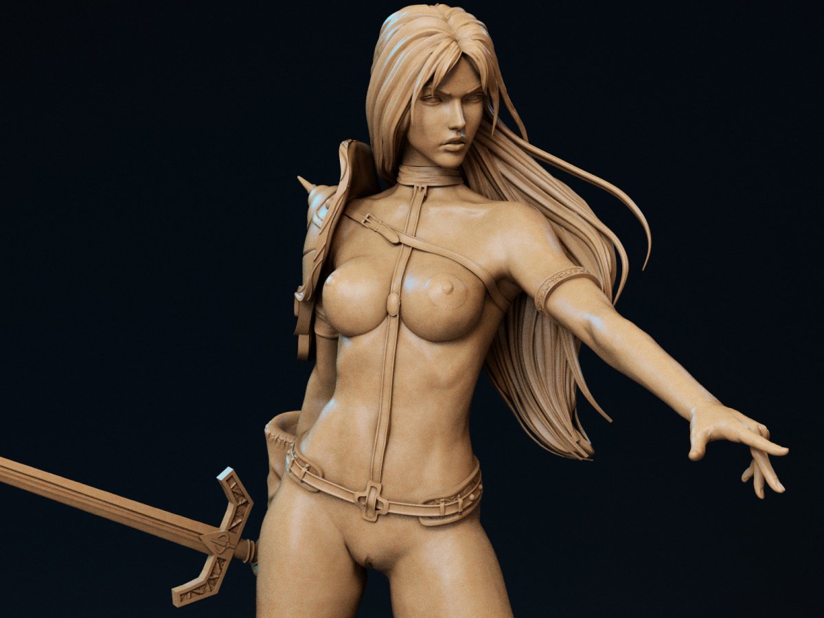 NSFW Taarna Resin Statue Diorama by ca_3d_art