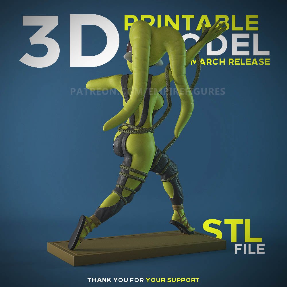 Oola 3D Printed Figurine Collectable Fanart DIY Kit Unpainted by EmpireFigures