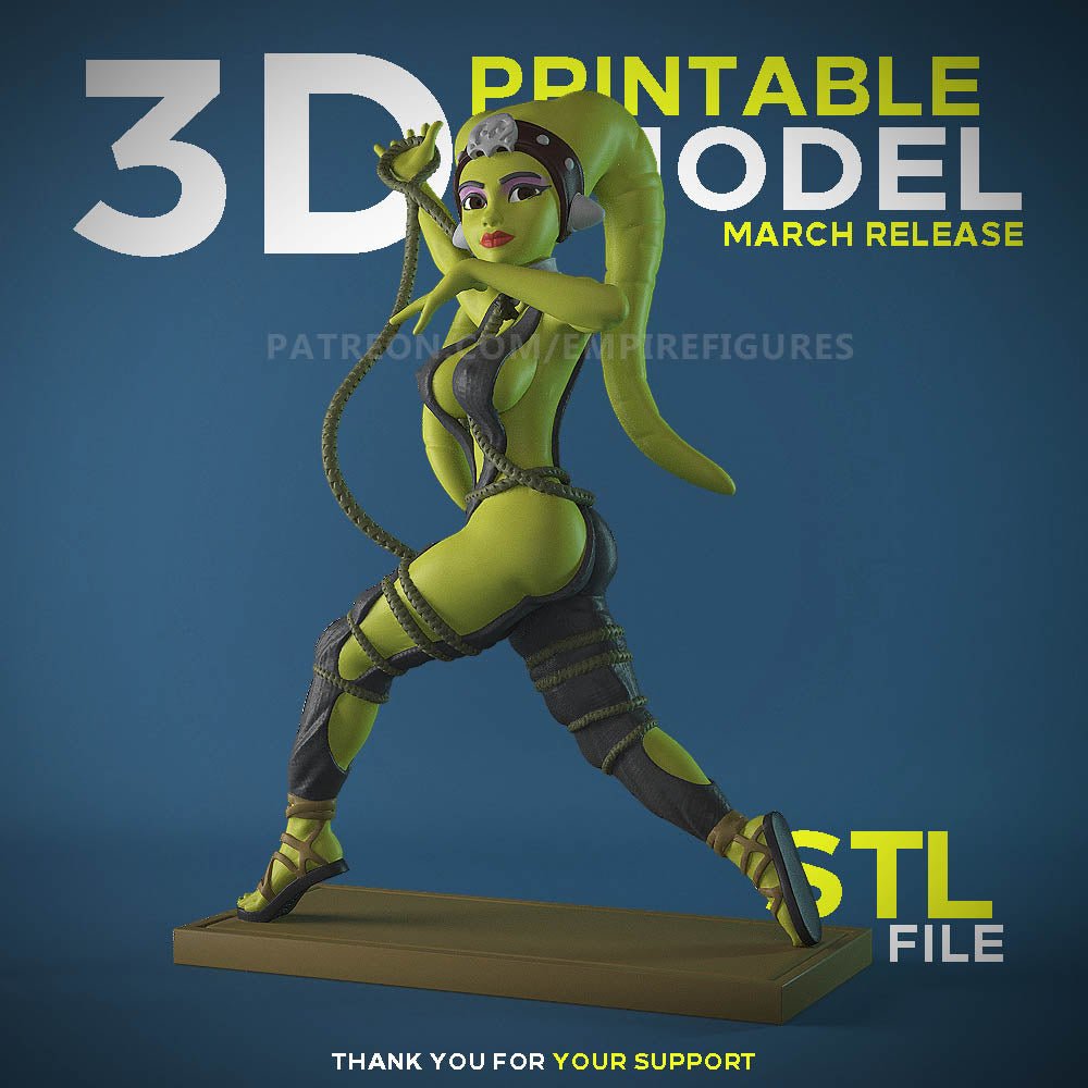 Oola 3D Printed Figurine Collectable Fanart DIY Kit Unpainted by EmpireFigures