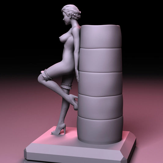 Pen holder Girl | 3D Printed | Fanart | Unpainted | NSFW Version | Figurine | Figure | Miniature | Sexy |