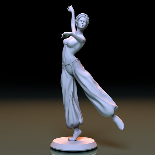 Persian dancer 3D Printed Figurine Fanart Unpainted Scaled Models