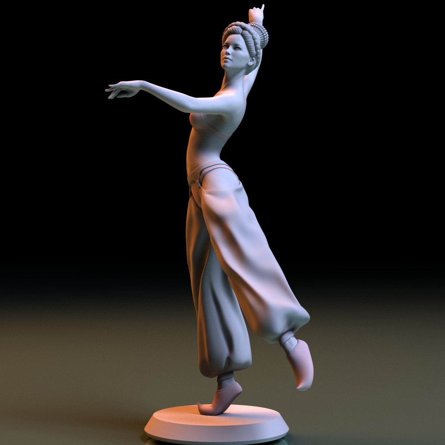 Persian dancer NSFW 3D Printed Figurine Fanart Unpainted Miniature