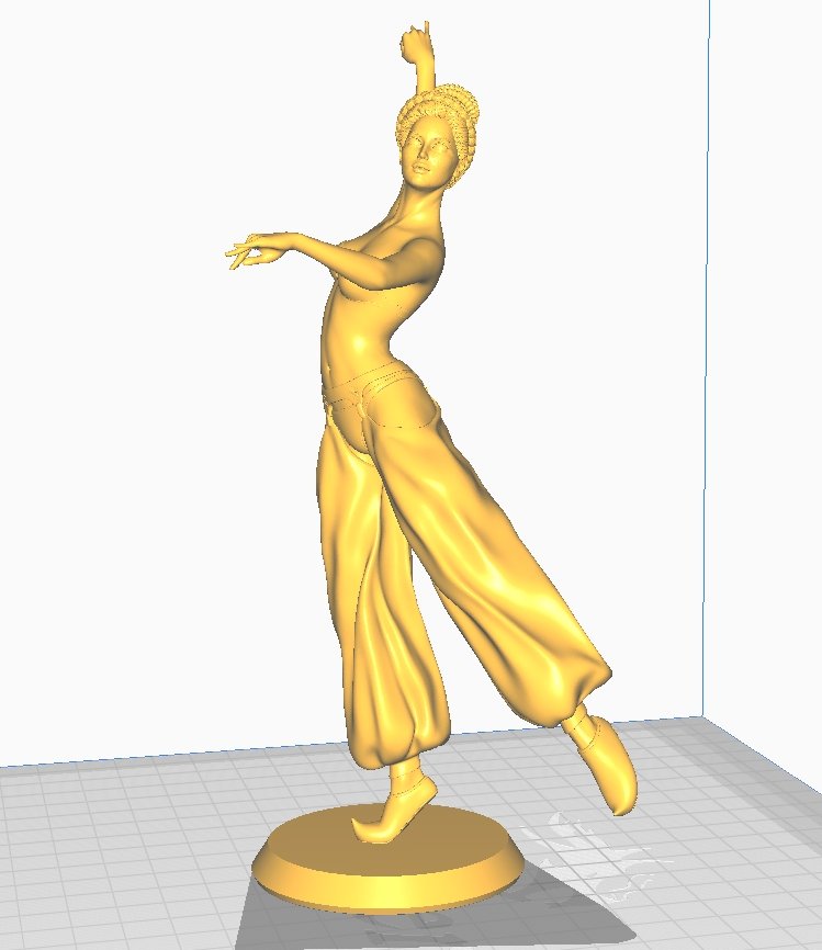 Persian dancer NSFW 3D Printed Figurine Fanart Unpainted Miniature